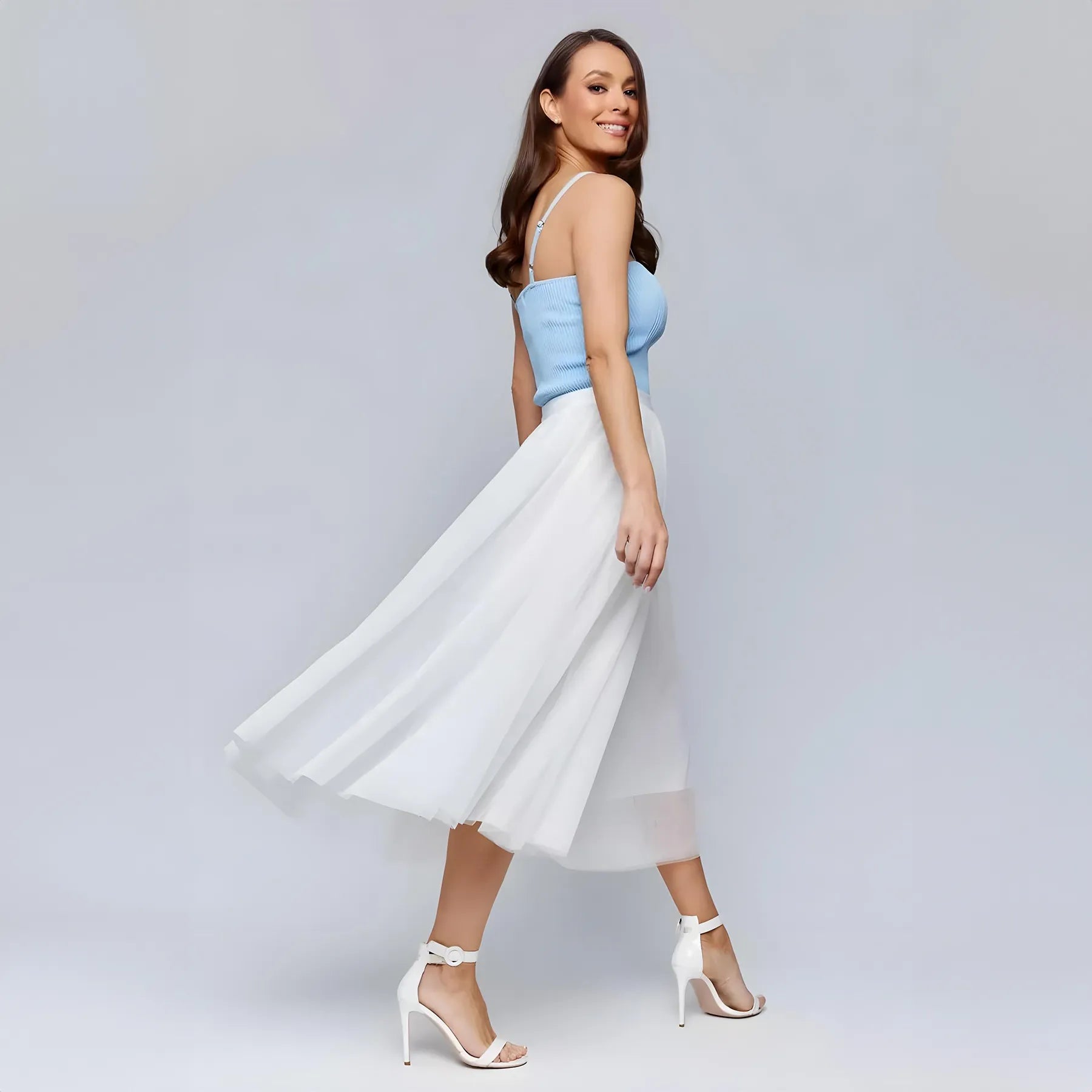 Tea Length Tulle Skirt