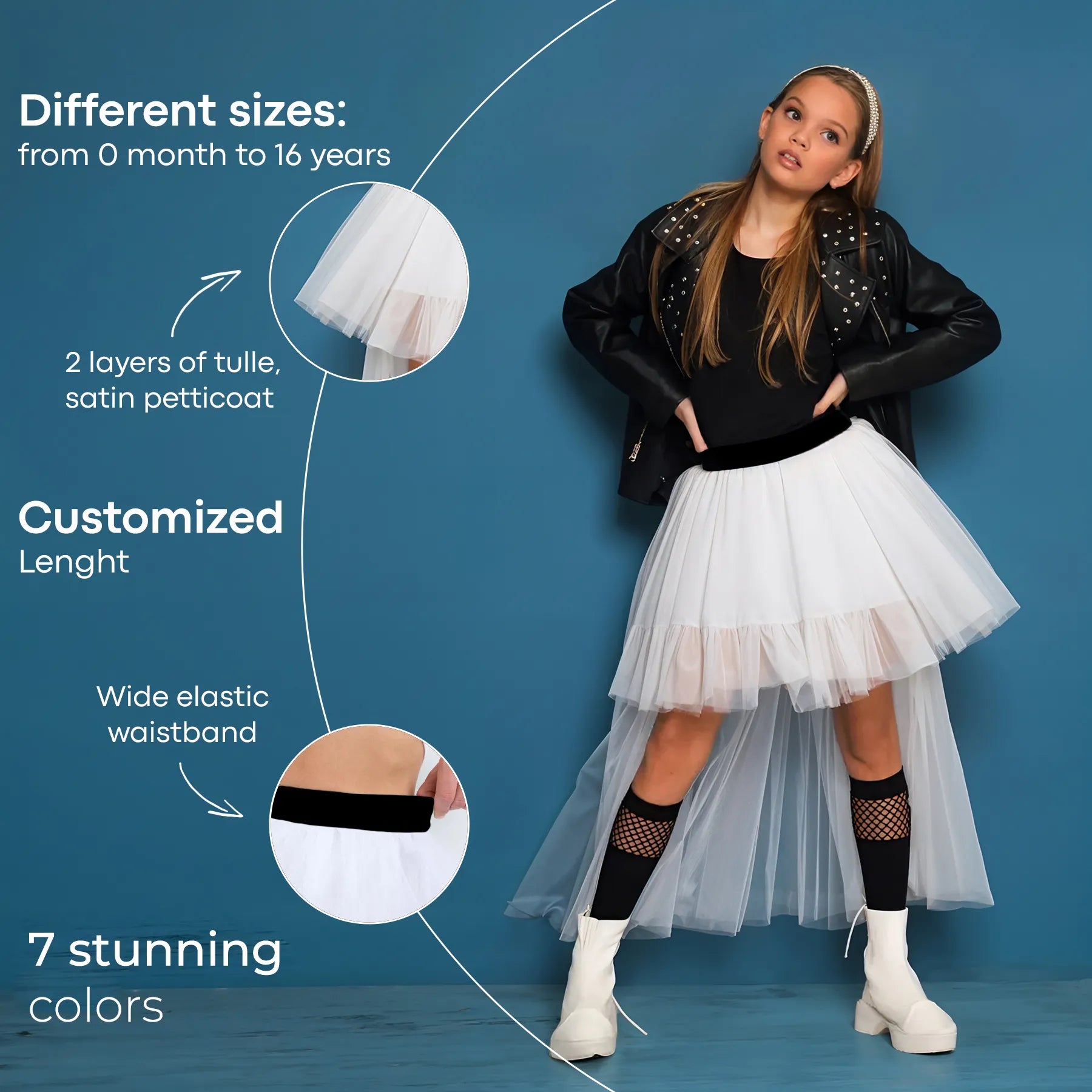 Flower Girl Tulle Skirt