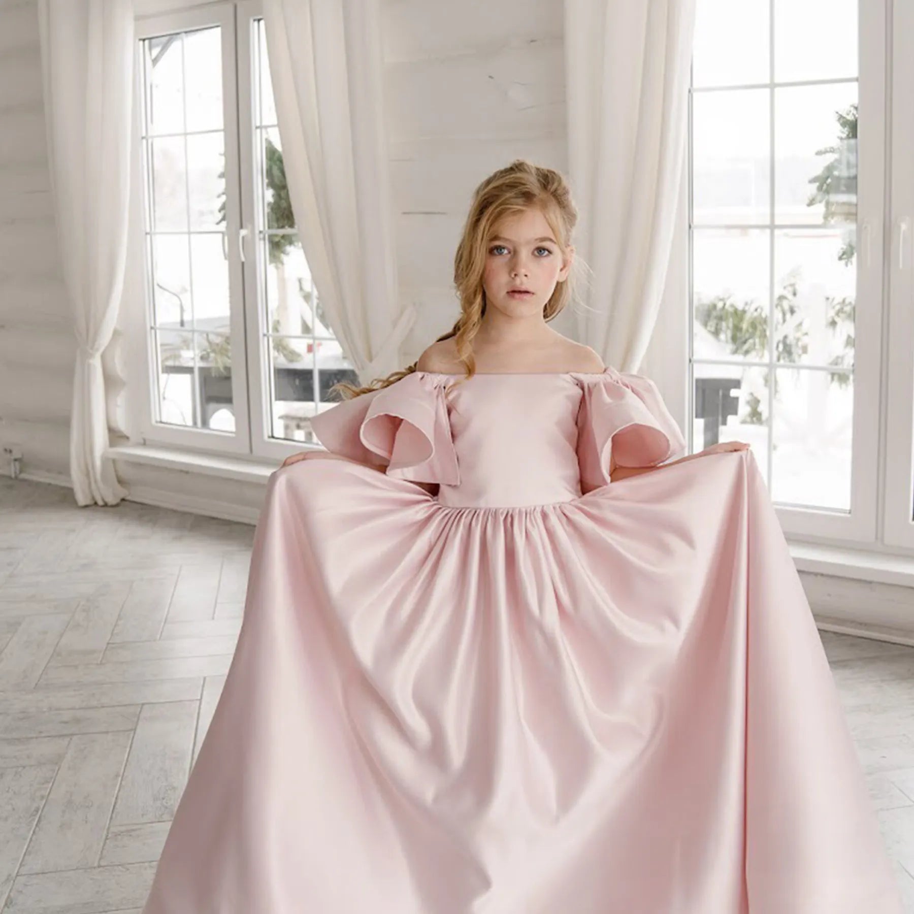 Flower Girl Long Dress "Alsu"