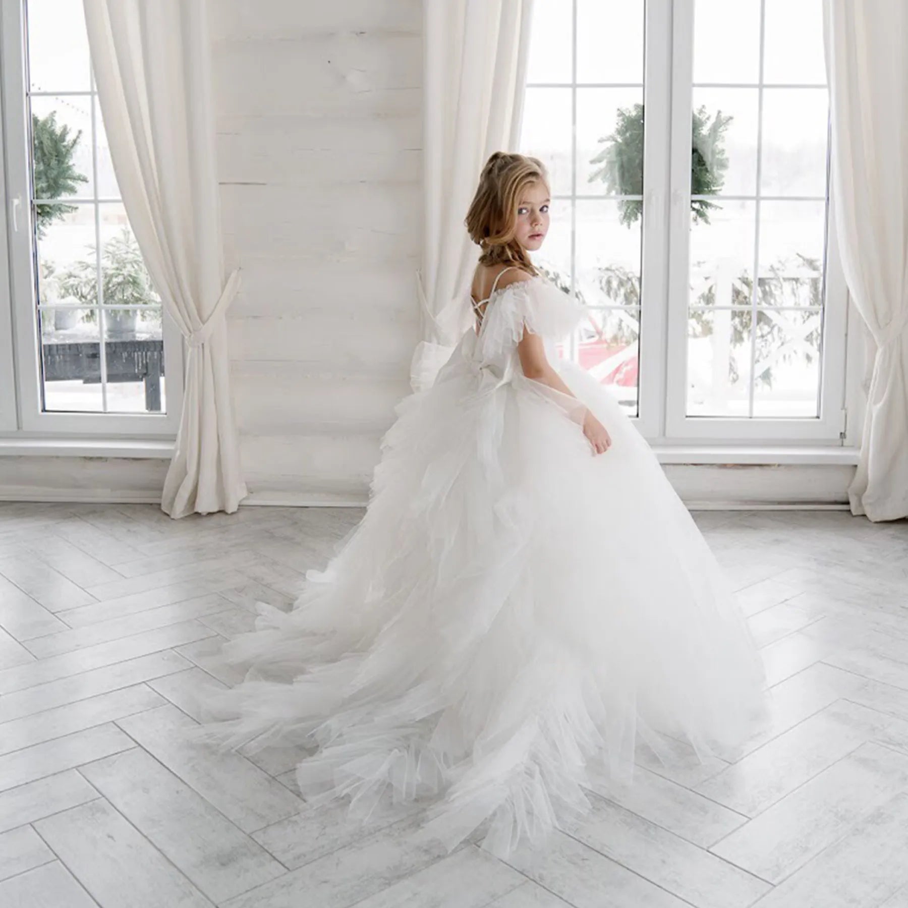 Flower Girl Long Dress "Melissa"