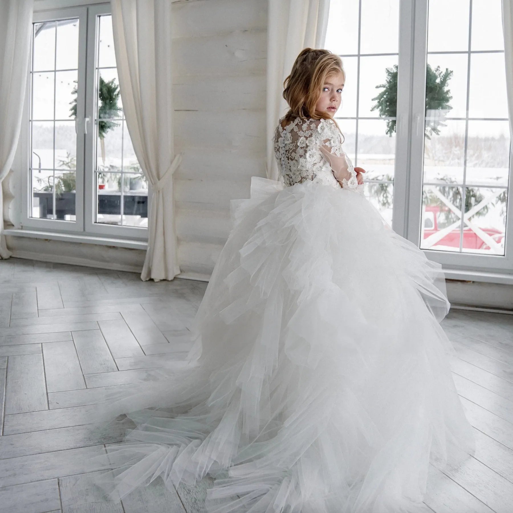 Flower Girl Dress with Bolero