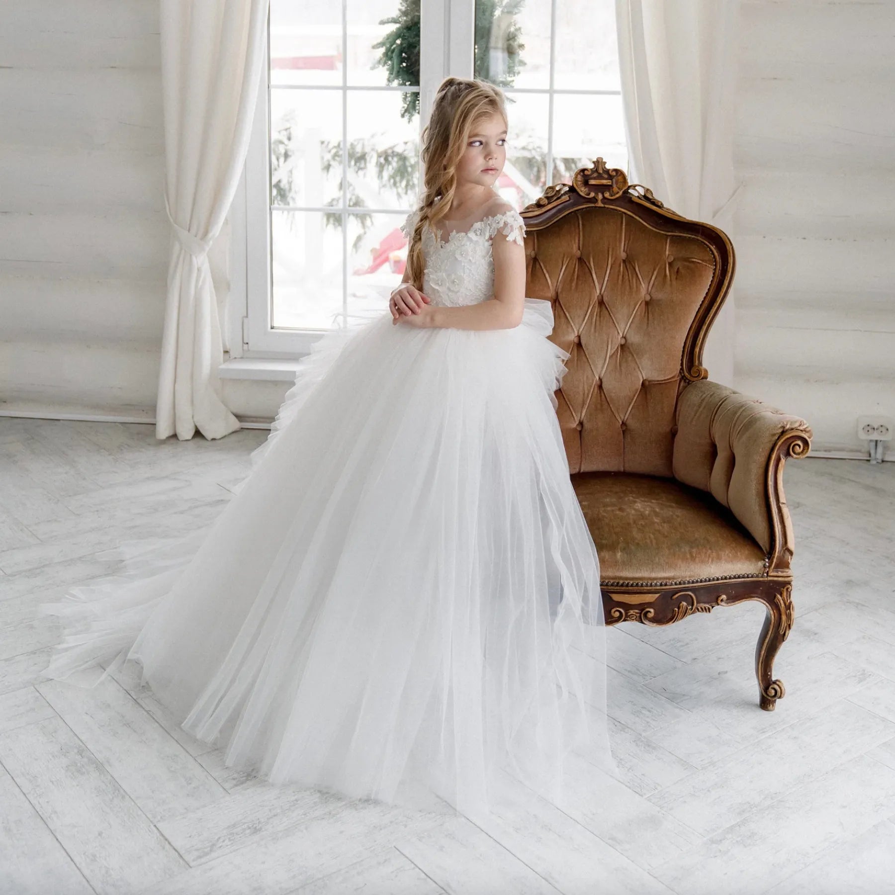 Flower Girl Dress with Bolero