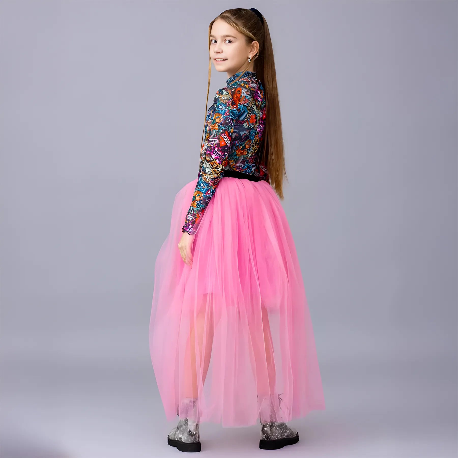 Girls Short Tulle Skirt