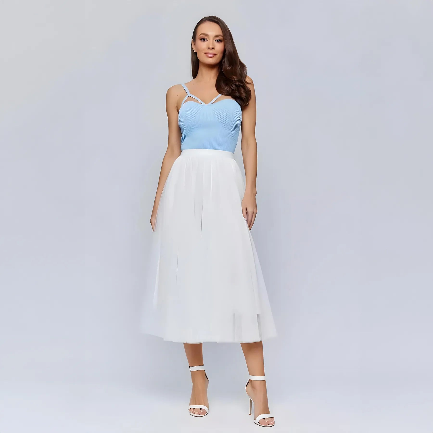 Tea Length Tulle Skirt