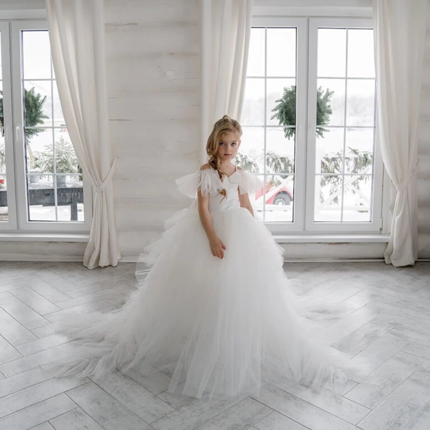 Flower Girl Long Dress "Melissa"