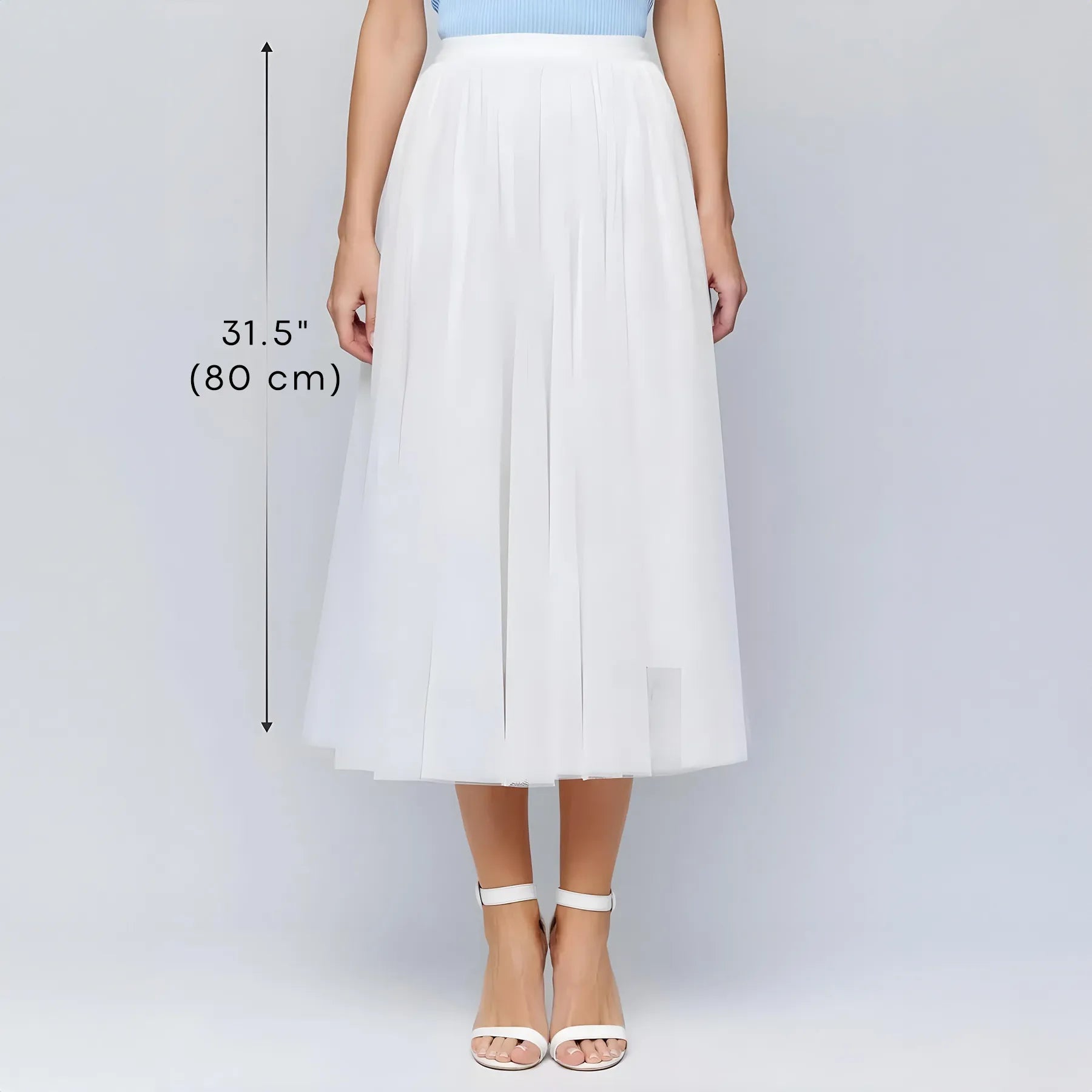Tea Length Tulle Skirt