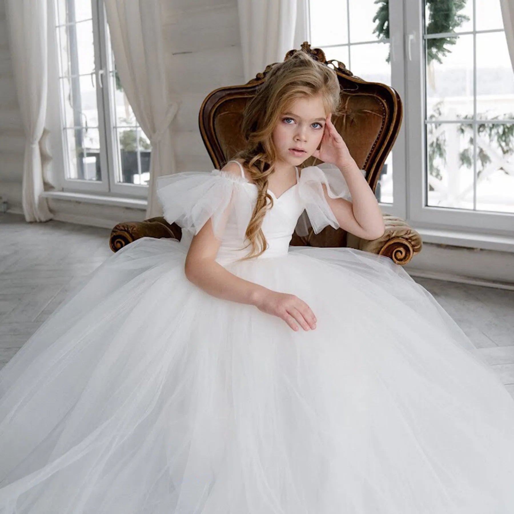 Flower Girl Long Dress "Melissa"