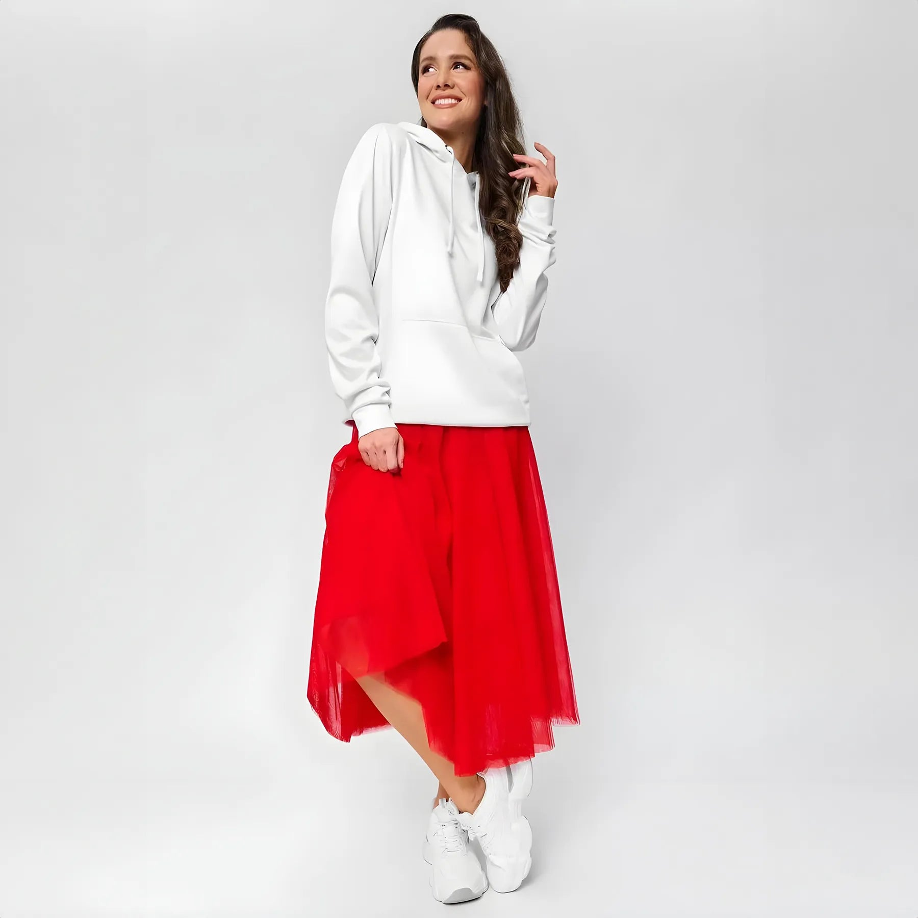 Elastic Waist Tulle Skirt