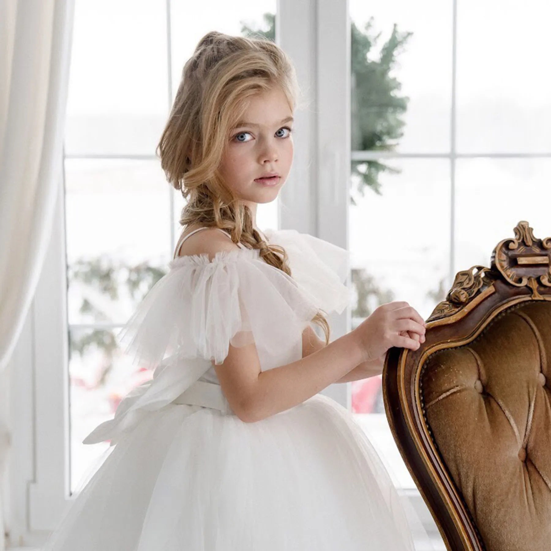 Flower Girl Long Dress "Melissa"