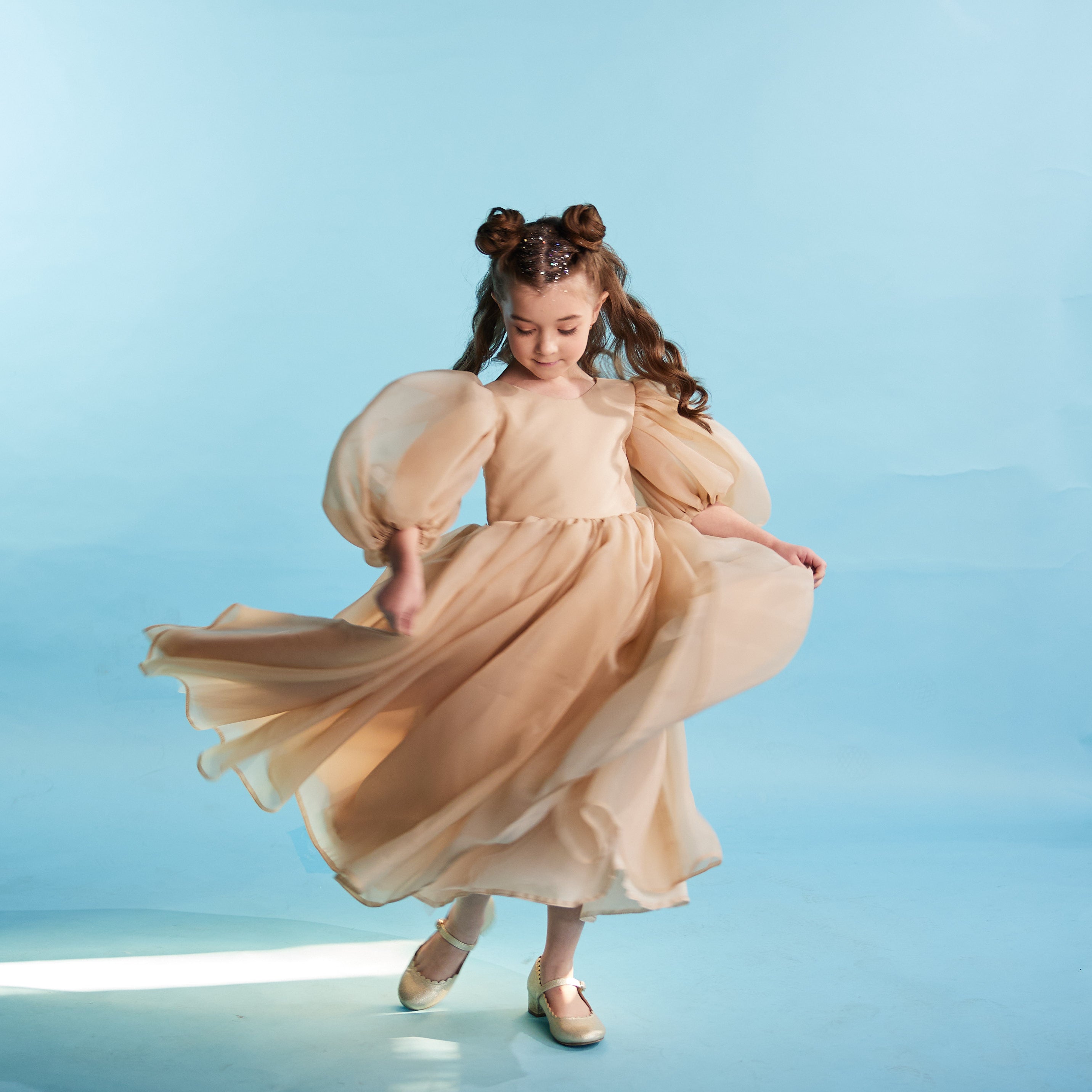 Flower Girl Long Dress With Train ’Jasmine’