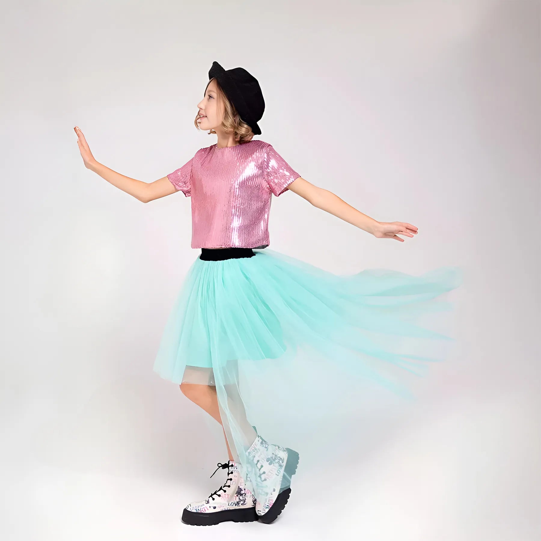 Girls Short Tulle Skirt