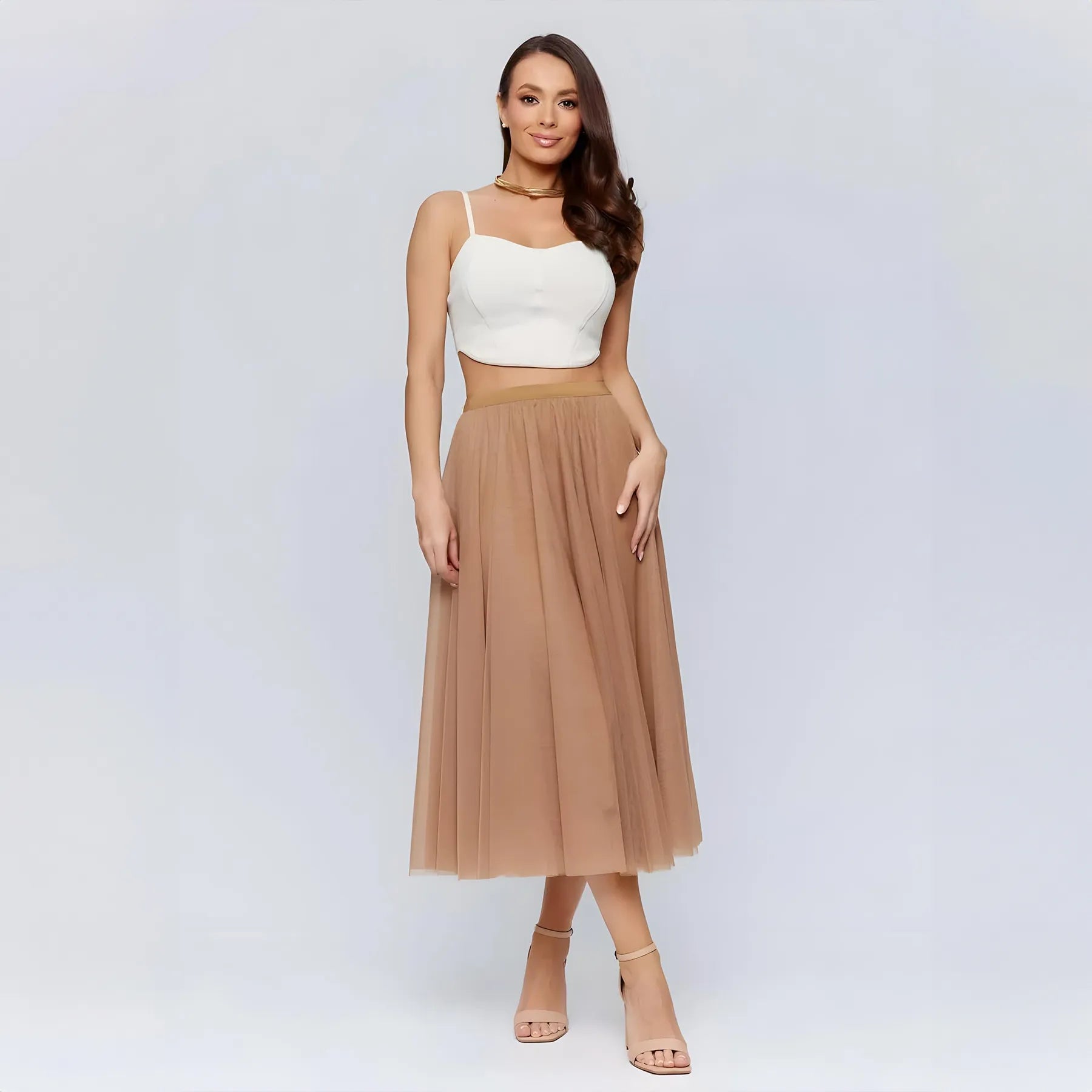 Midi Tulle Skirt