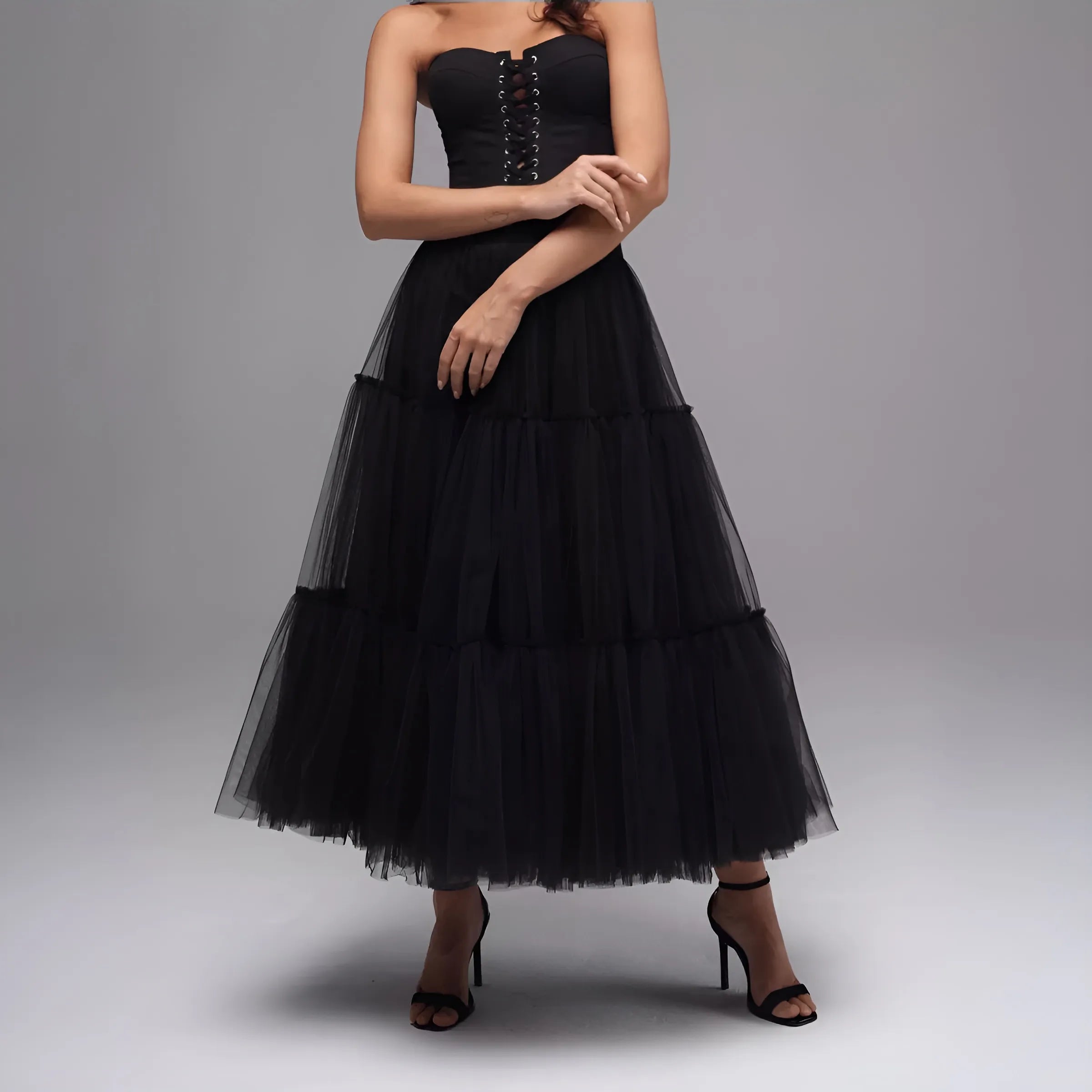 Layered Tiered Tulle Skirt