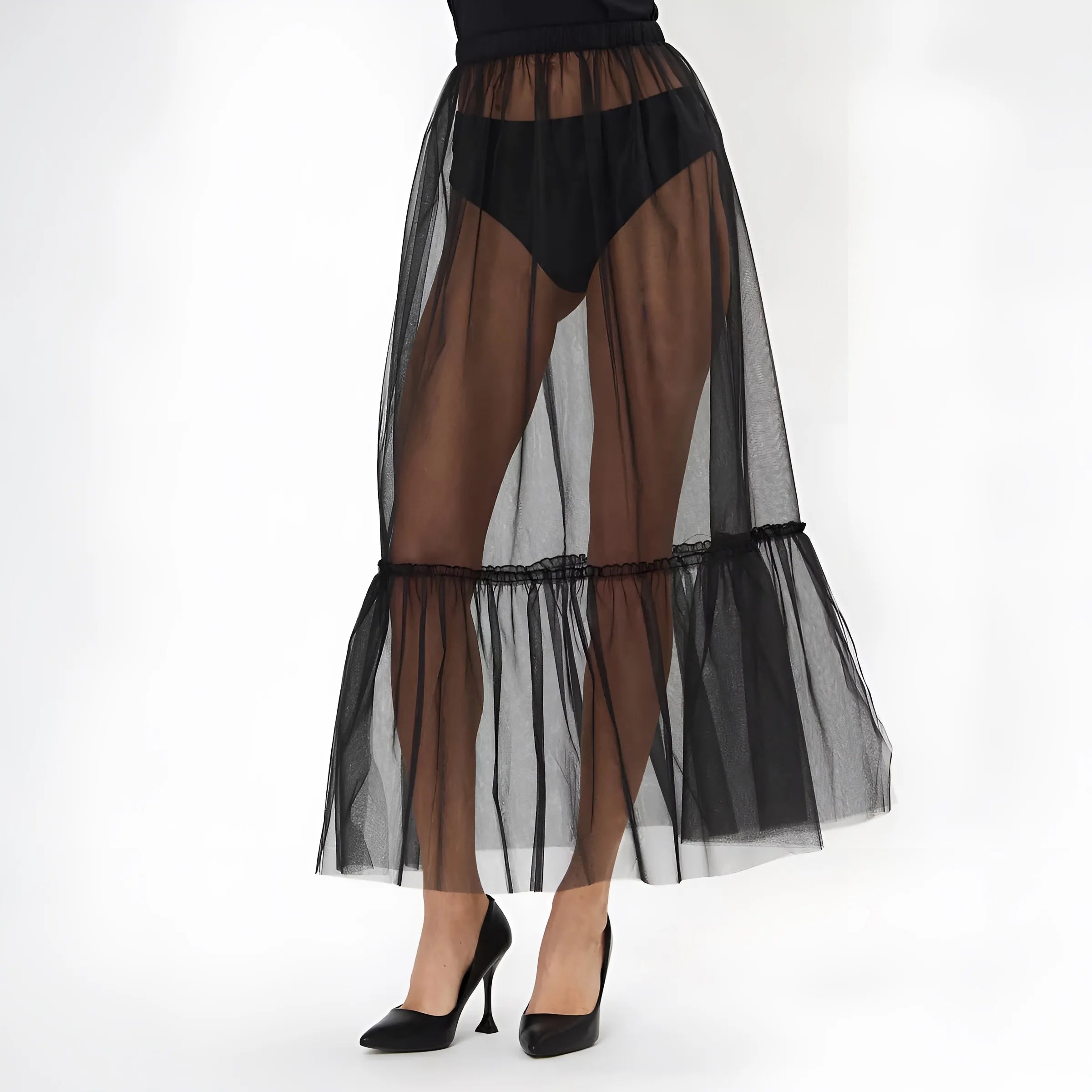Sheer Tulle Skirt