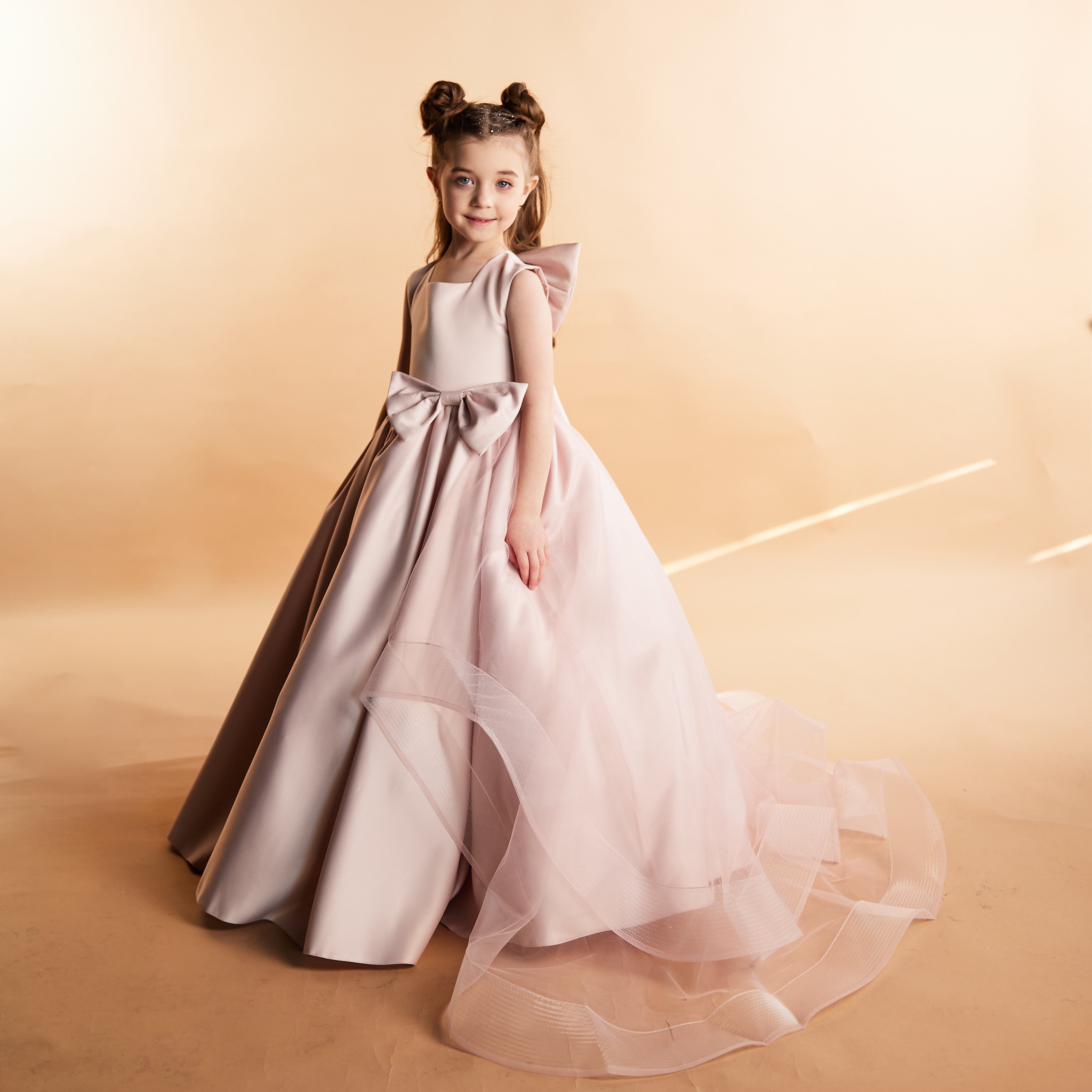 Flower Girl Long Dress With Train ’Lily’