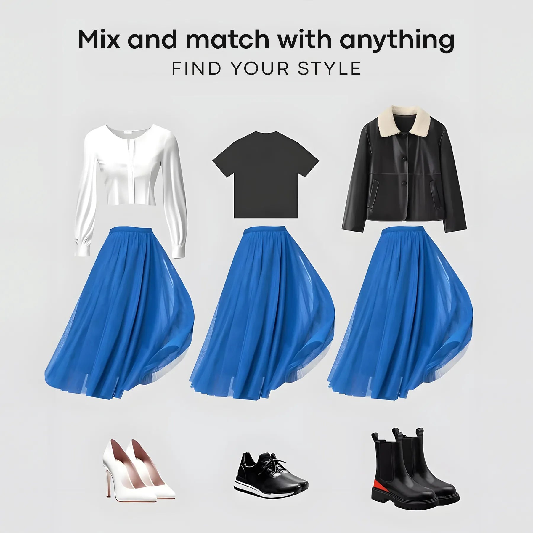 Long Tulle Skirt