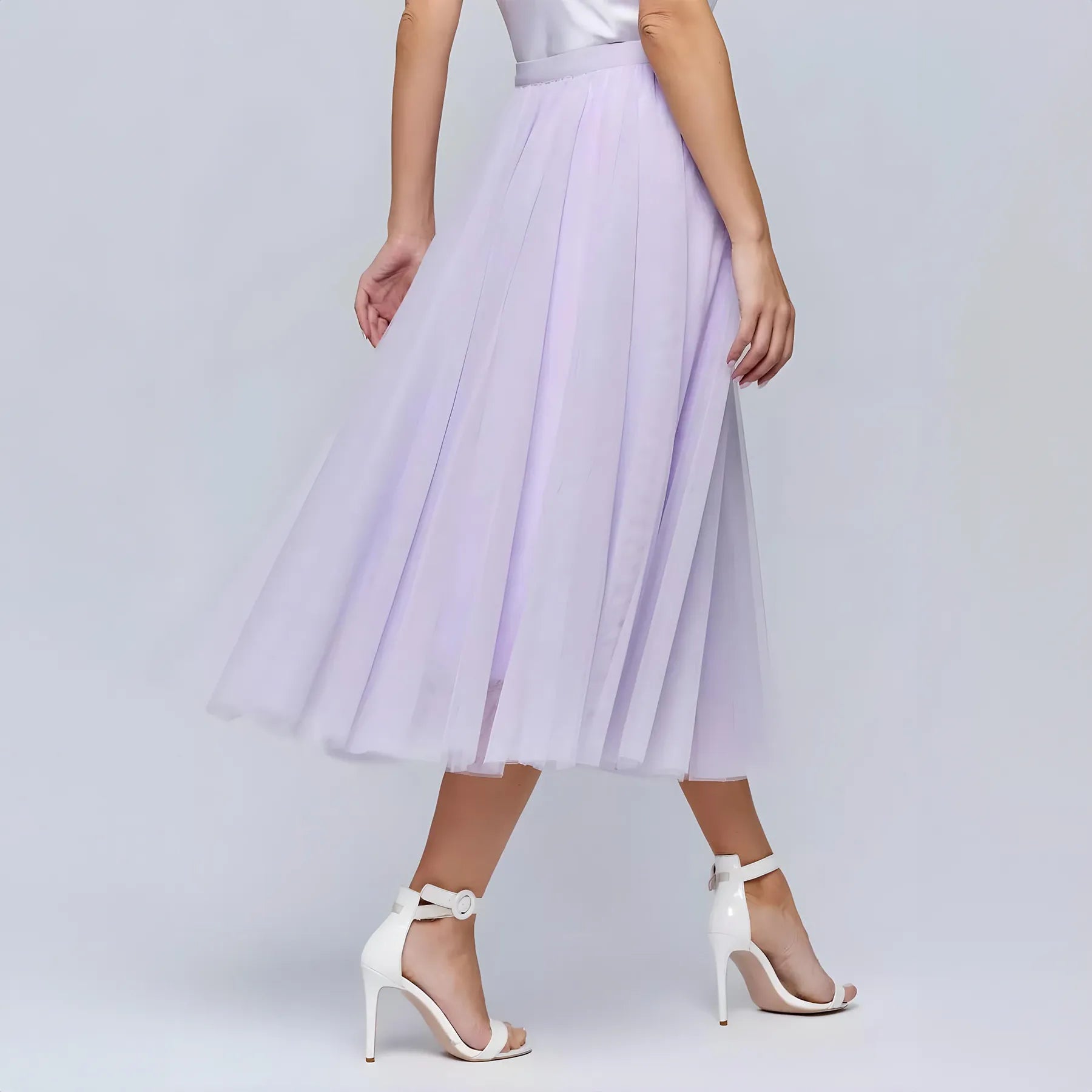 High Waist Tulle Skirt