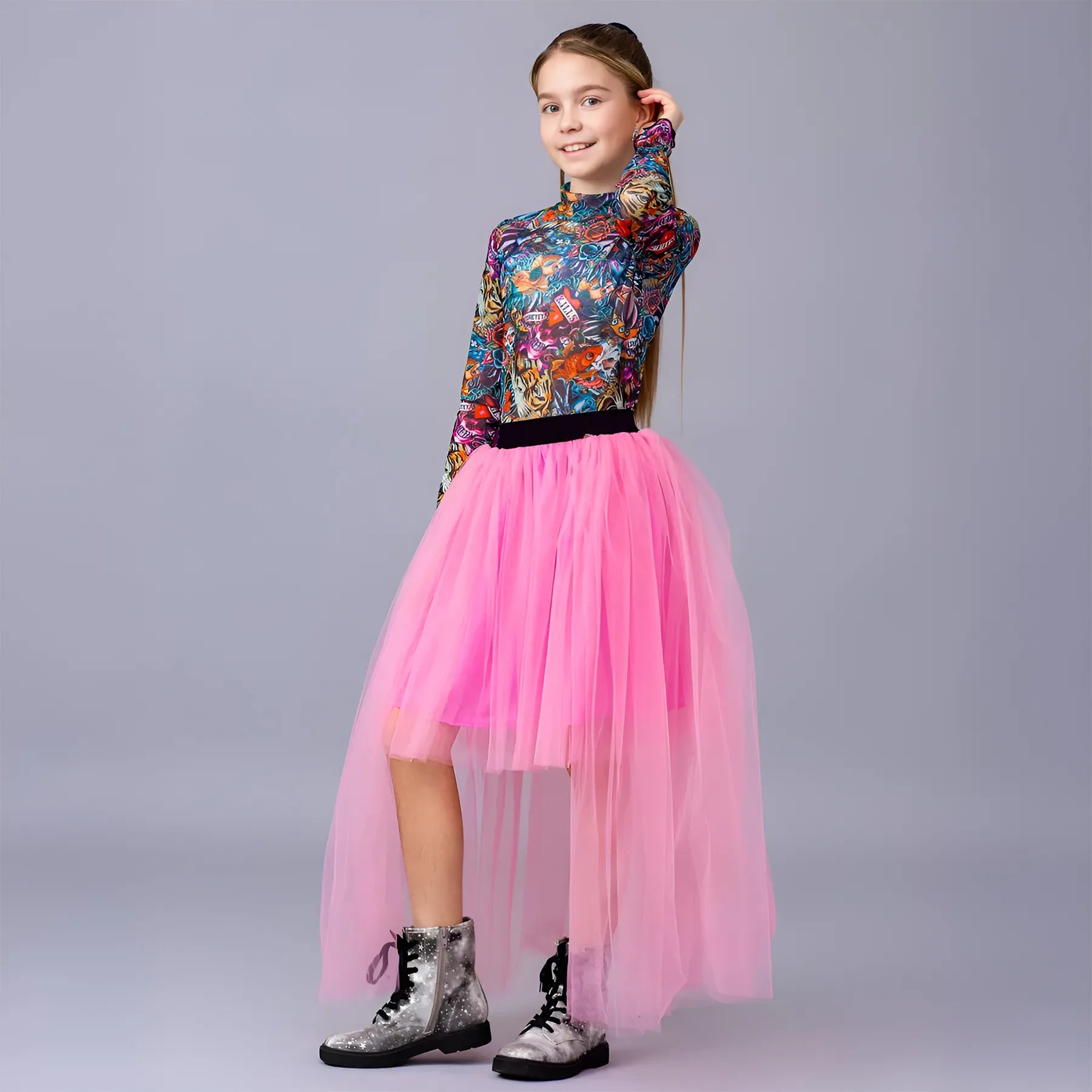 Girls Short Tulle Skirt