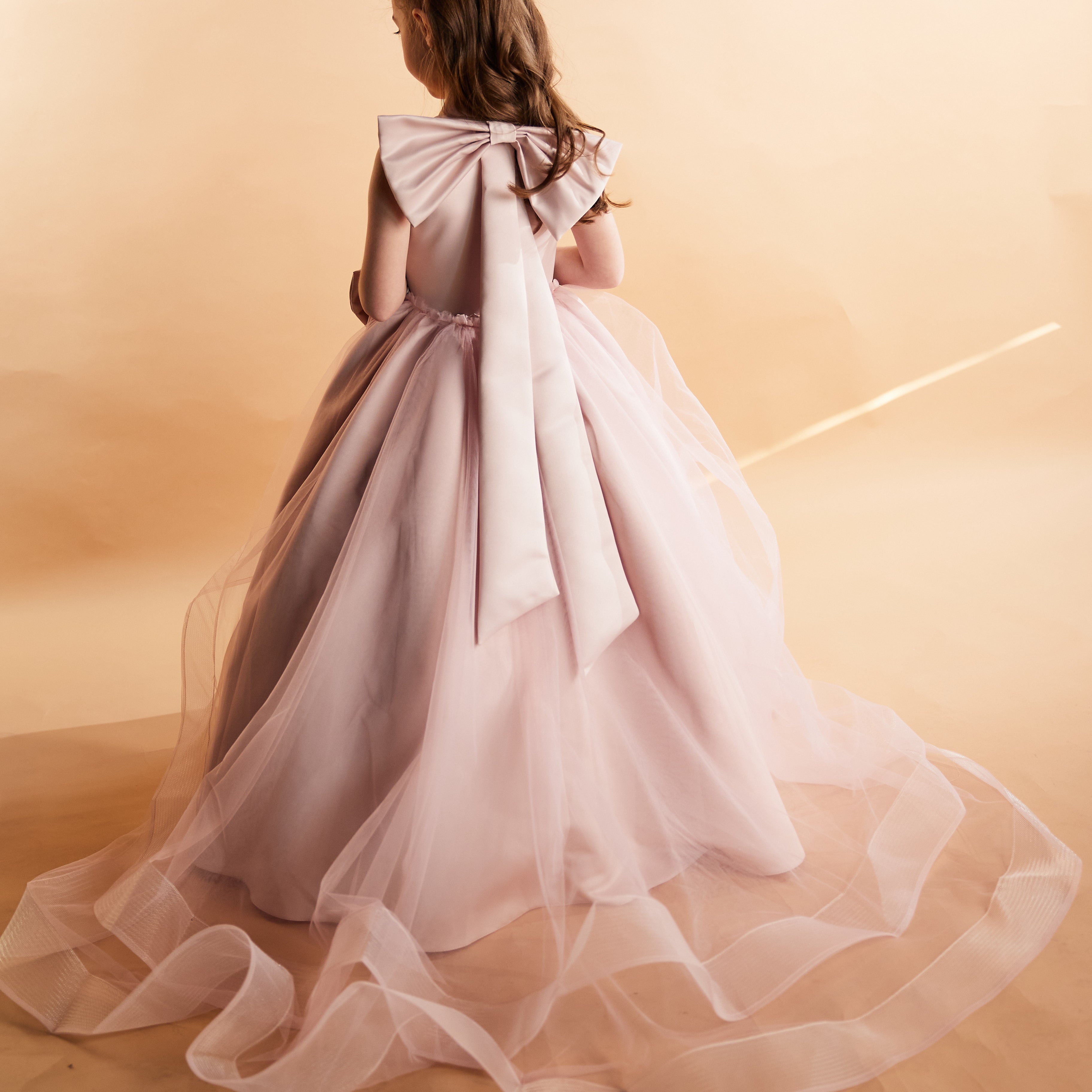 Flower Girl Long Dress With Train ’Lily’