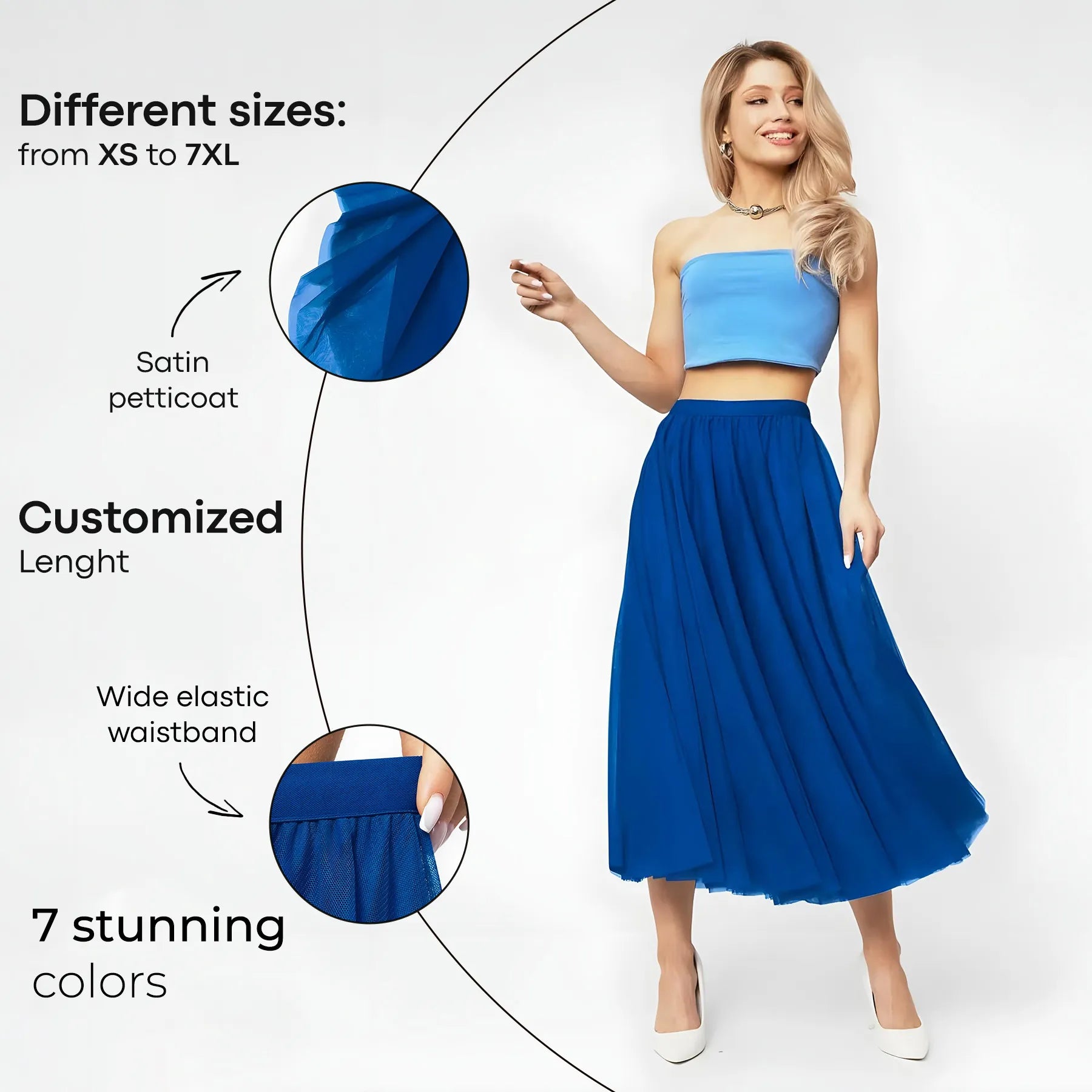 Long Tulle Skirt