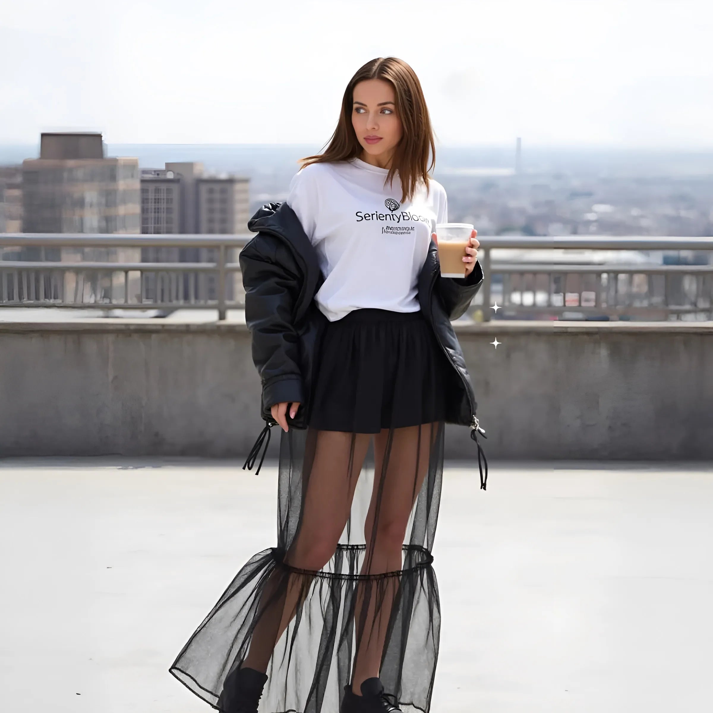 Sheer Tulle Skirt