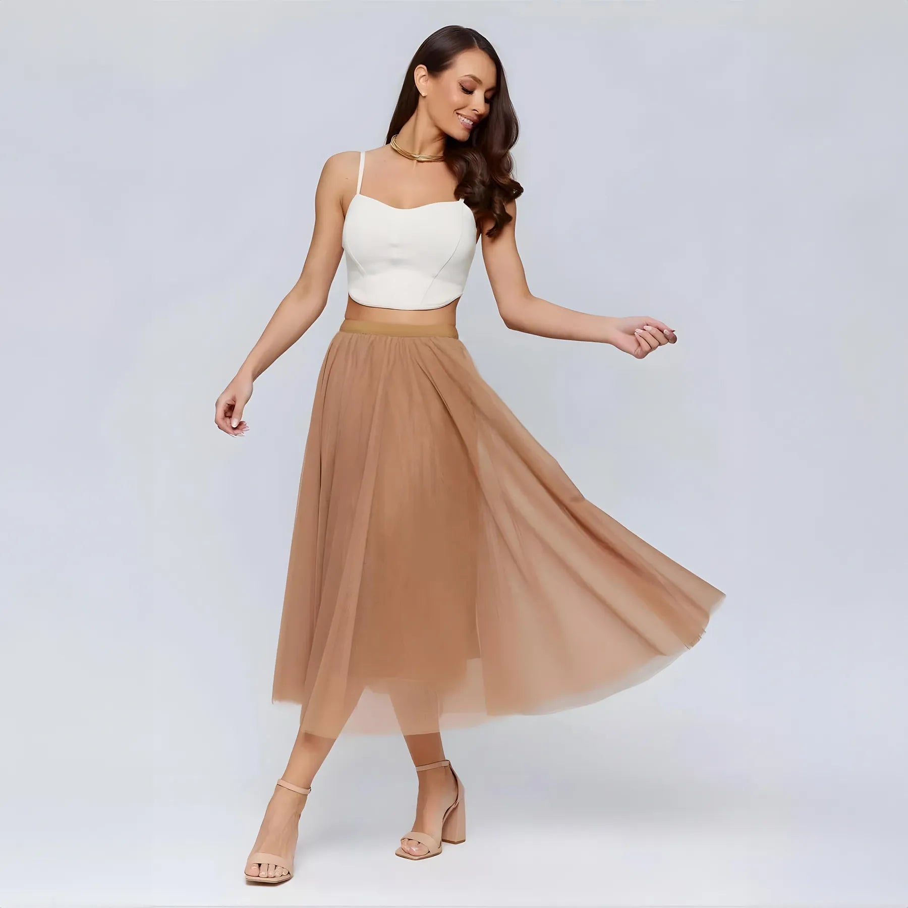 Midi Tulle Skirt