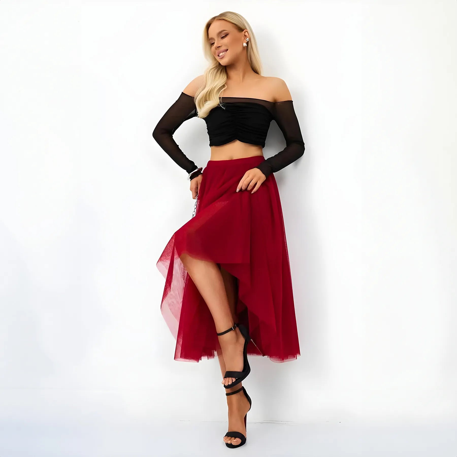 Midi Tulle Skirt