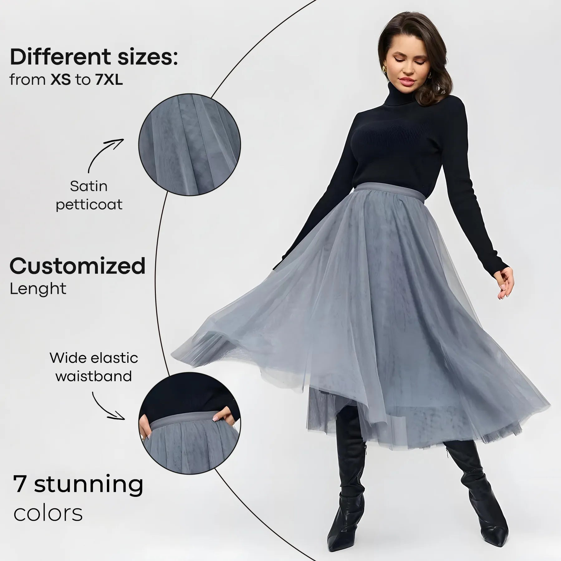 Tulle Skirt for Women