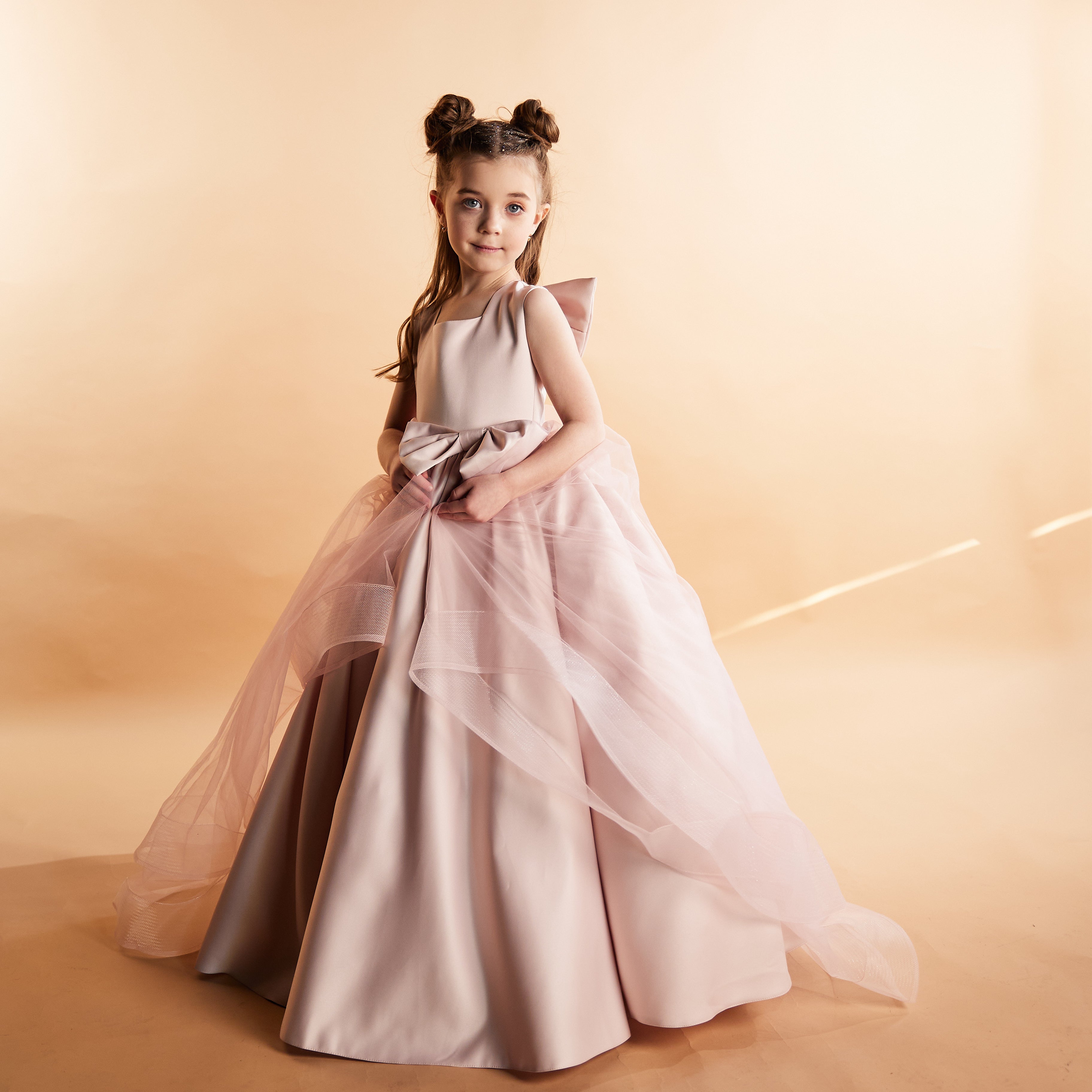 Flower Girl Long Dress With Train ’Lily’