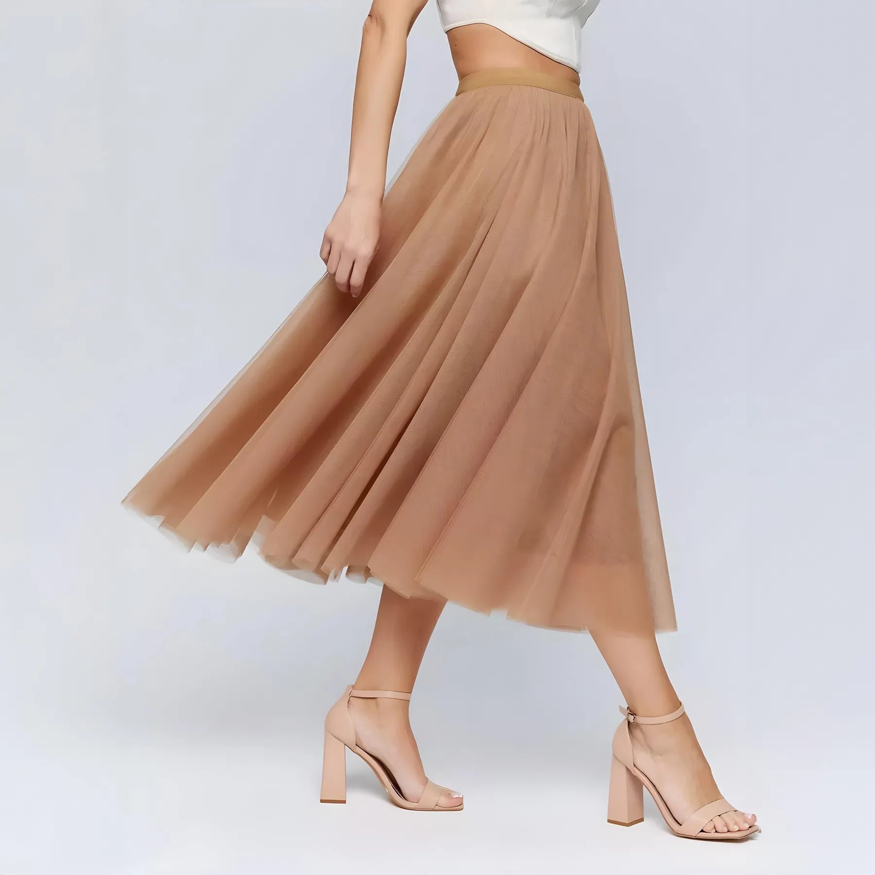 Midi Tulle Skirt