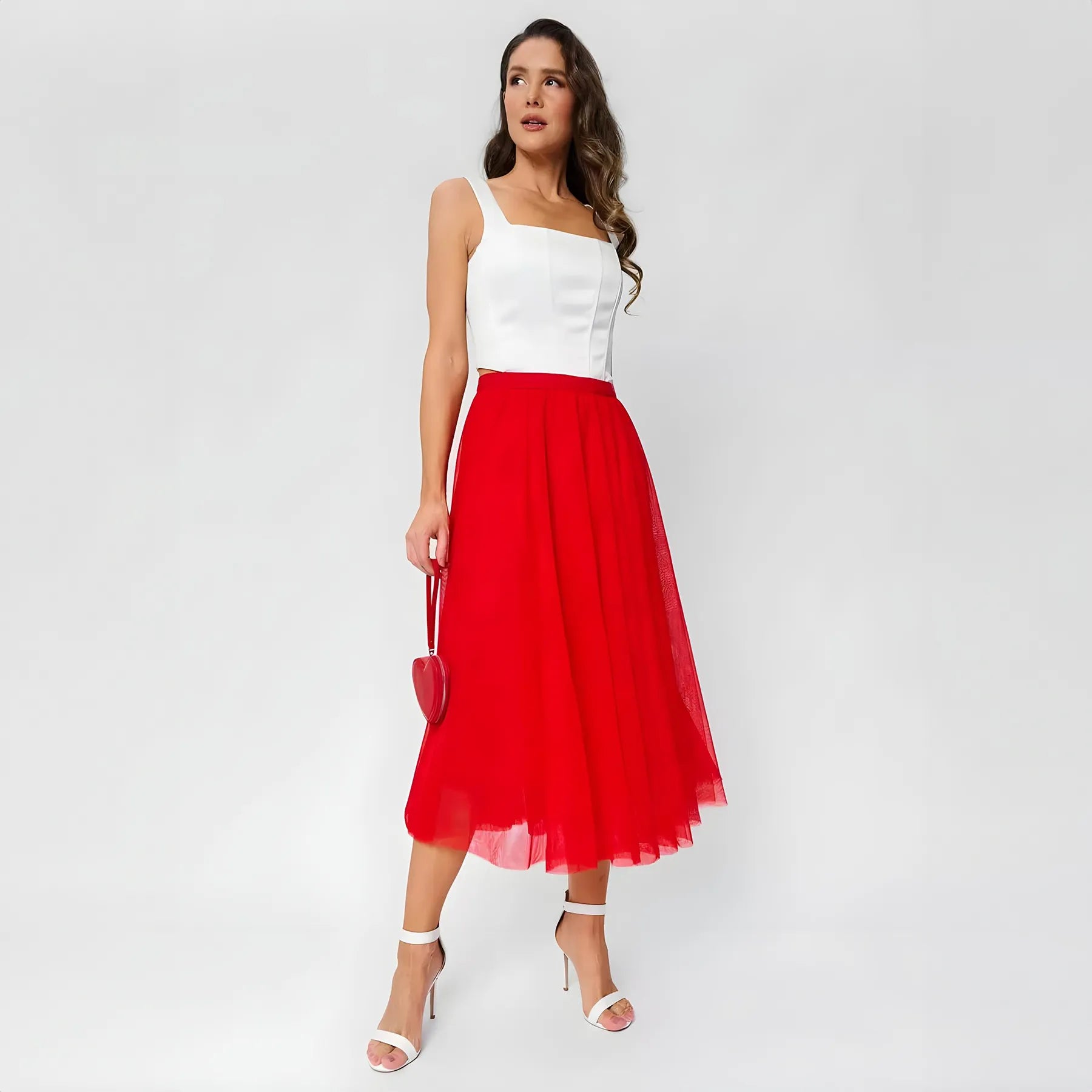 Elastic Waist Tulle Skirt