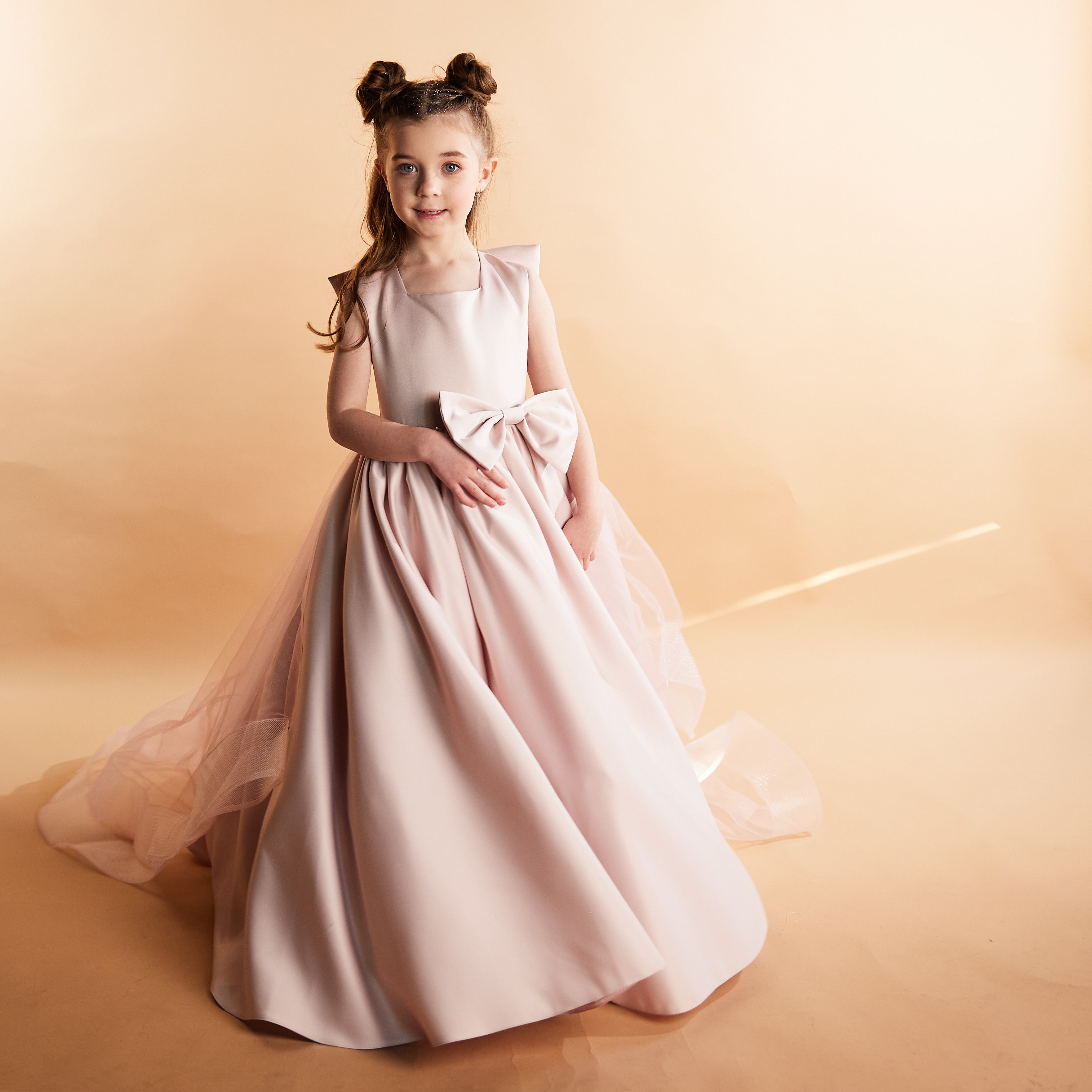 Flower Girl Long Dress With Train ’Lily’