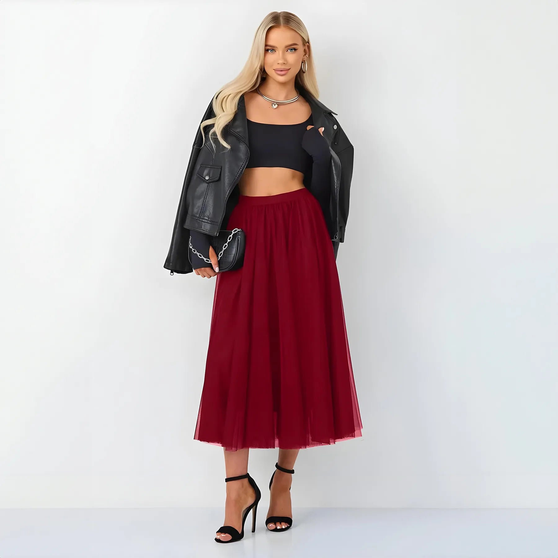 Midi Tulle Skirt