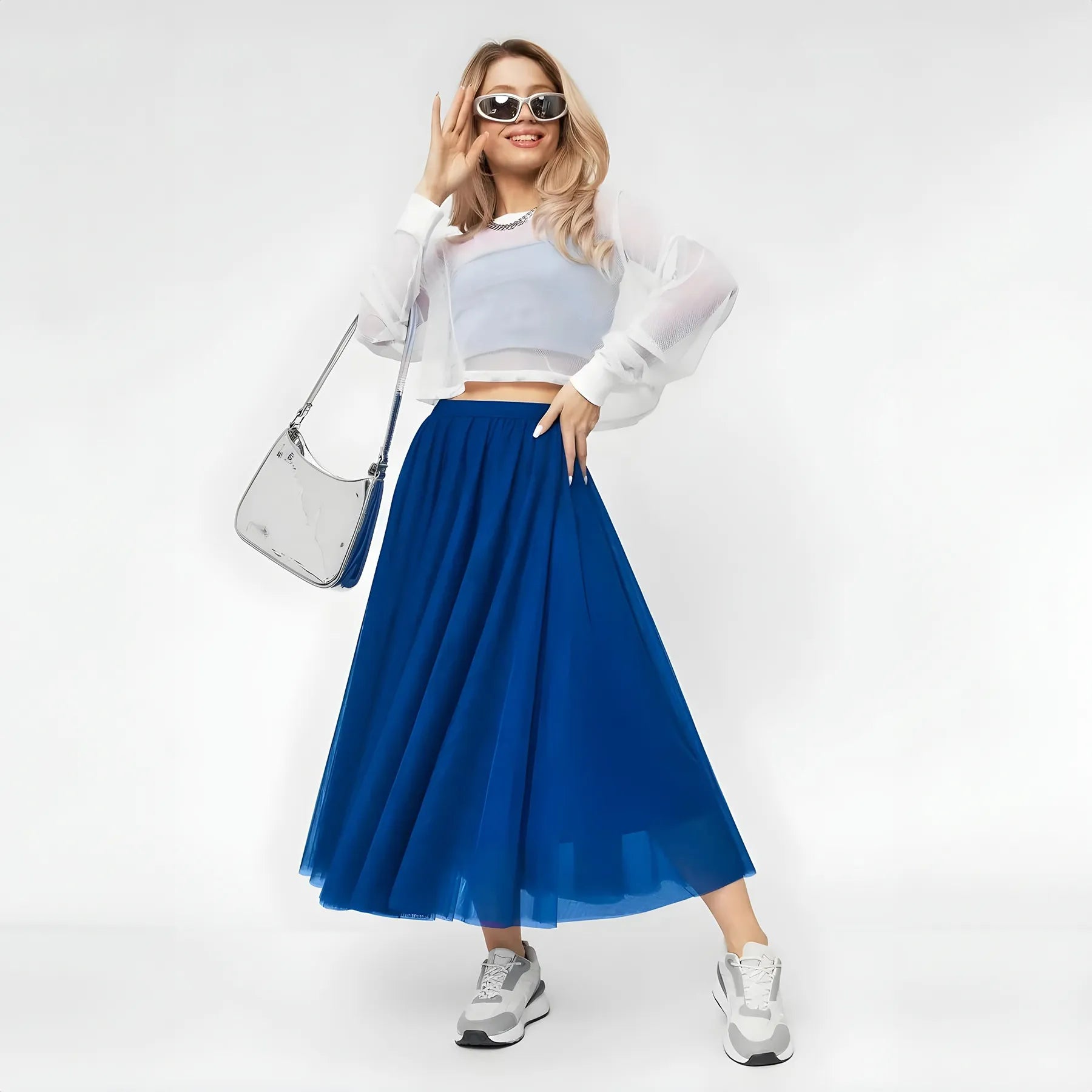 Long Tulle Skirt