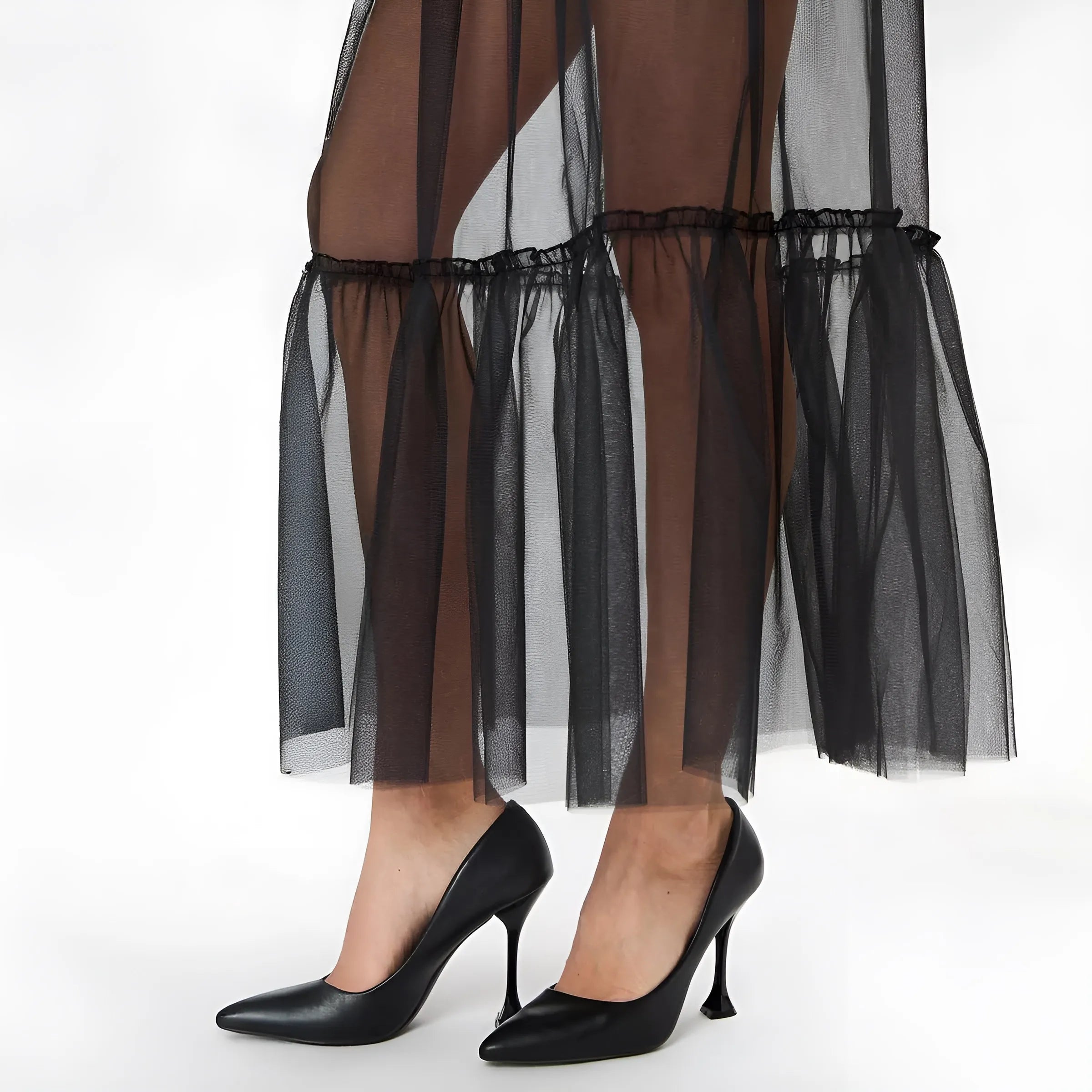 Sheer Tulle Skirt