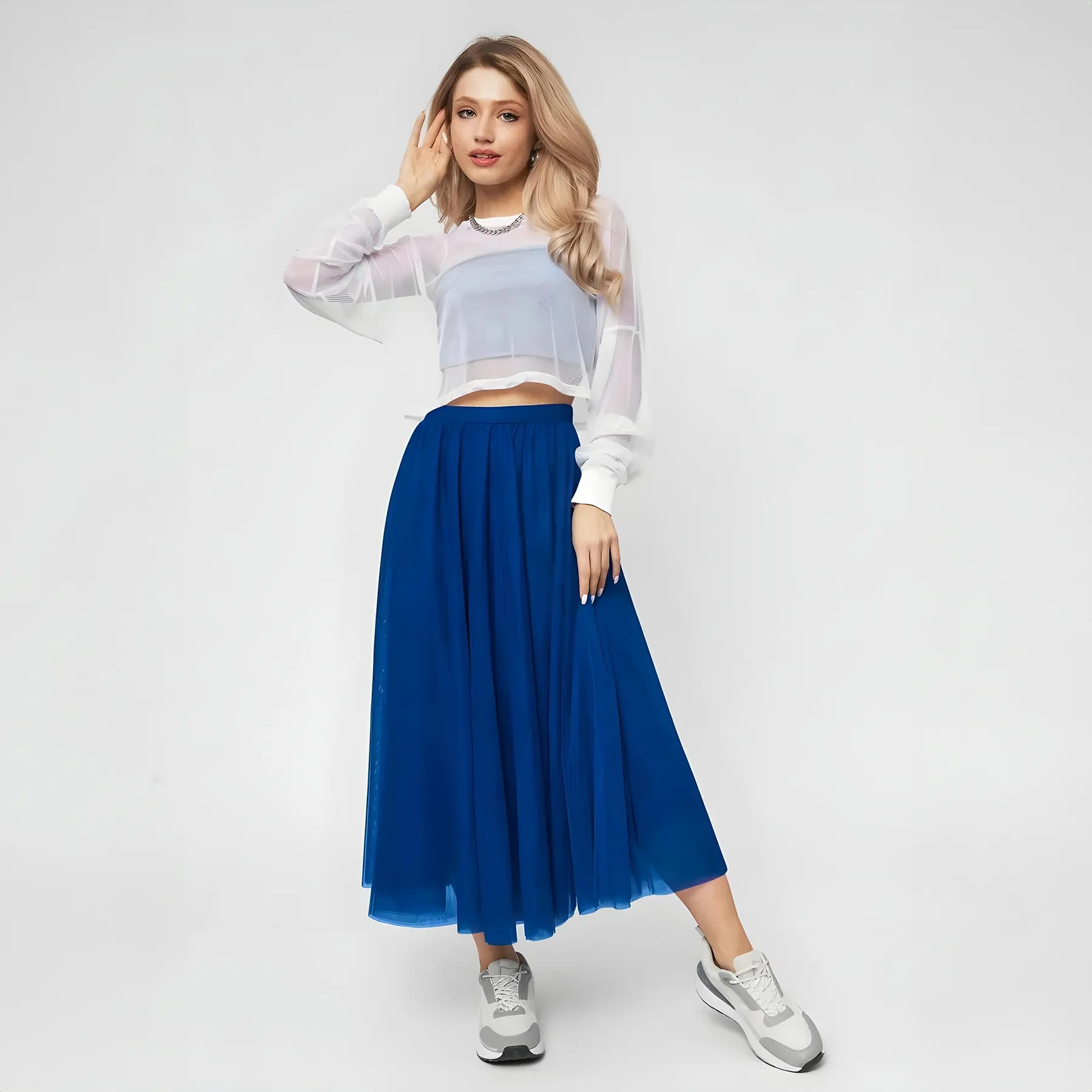 Long Tulle Skirt