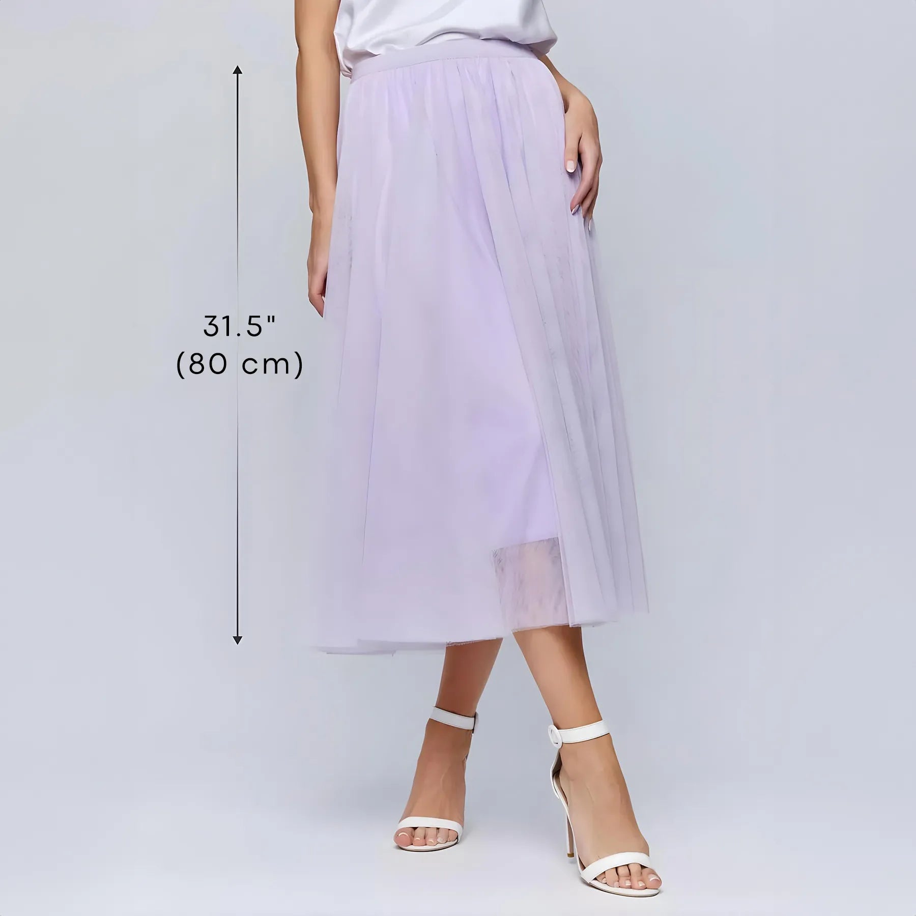 High Waist Tulle Skirt