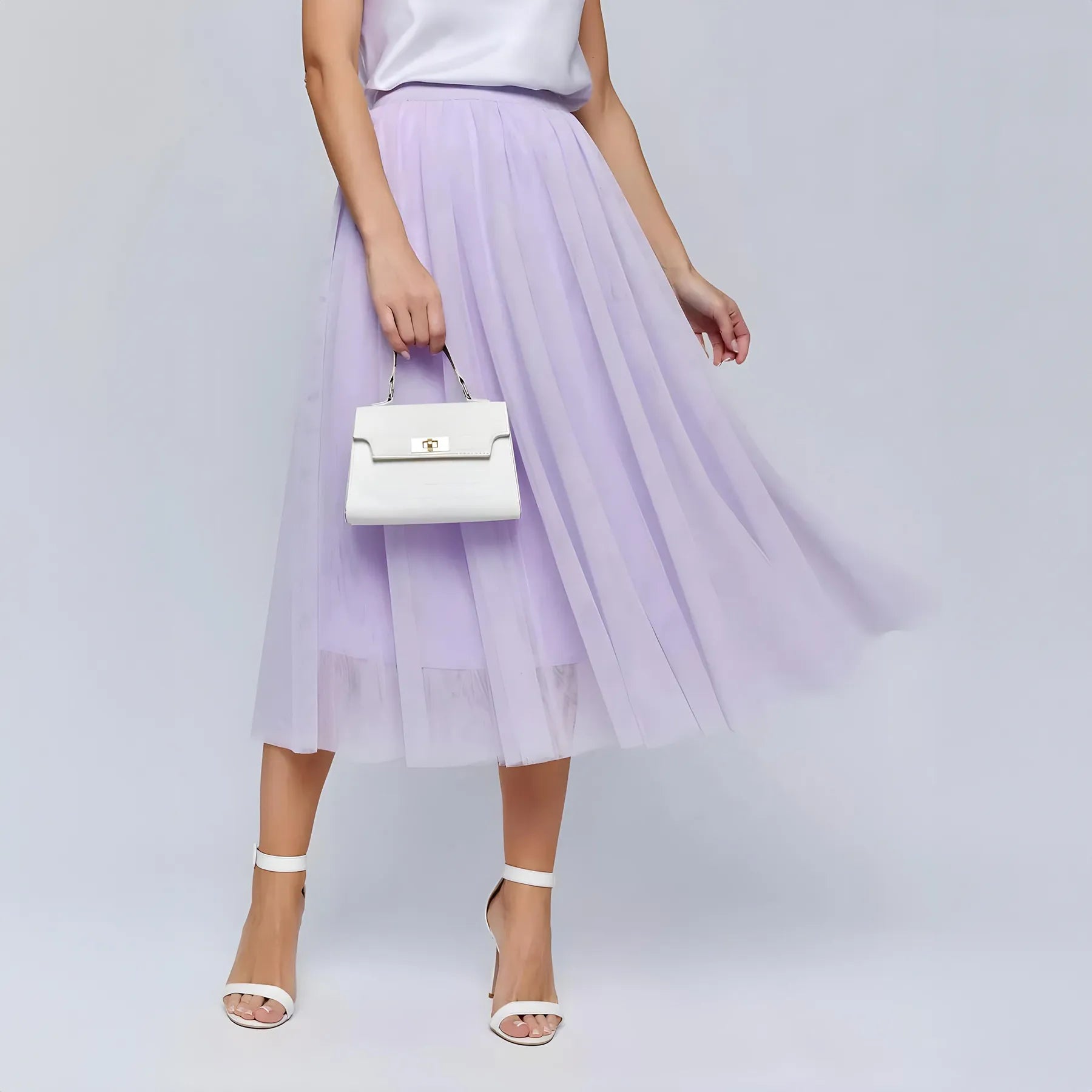 High Waist Tulle Skirt