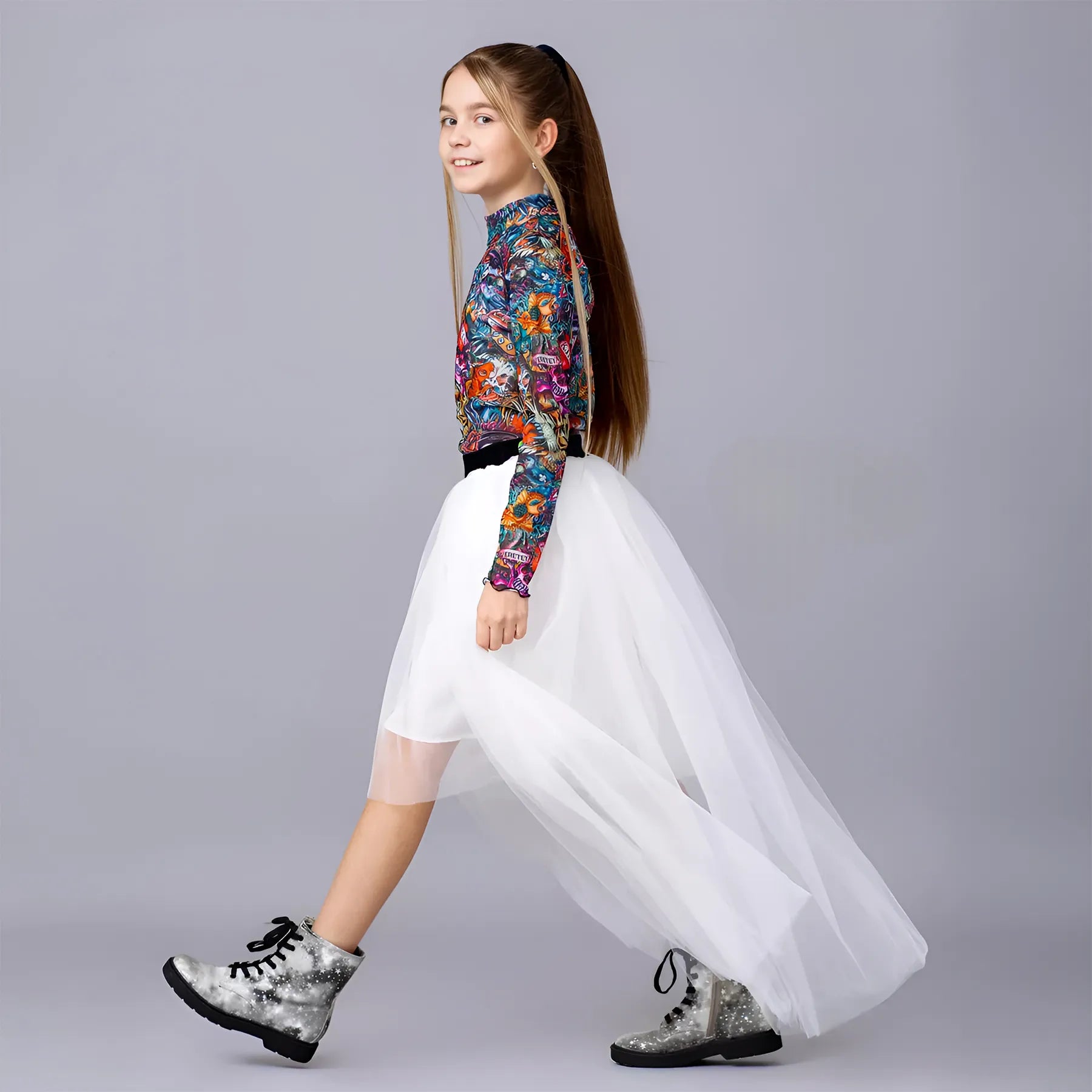 Girls Short Tulle Skirt